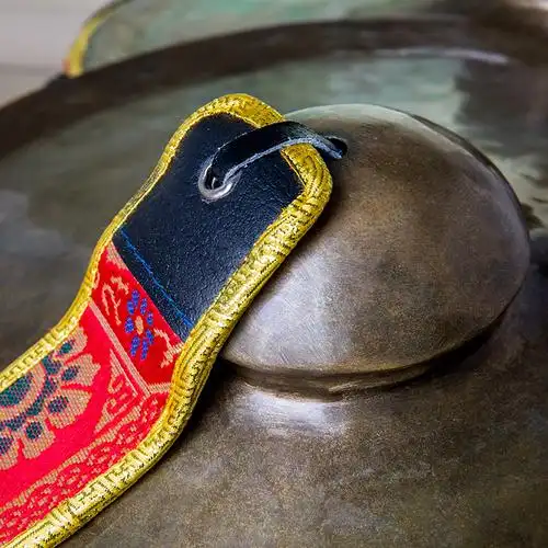 尼泊尔进口碰铃藏传佛教用品纯铜手工碰铃撞铃铜钹密宗佛堂用具