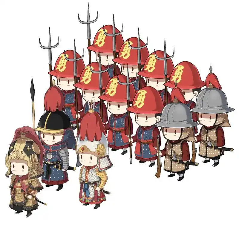 q版明军士兵.发一个明军甲胄的q版,很多人对明军的印象很深刻 - 抖音