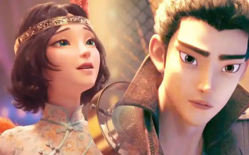 超清妹妹爱上了哪吒哥哥唯有用歌声表达爱慕之情哪吒重生喀莎舞台唯美