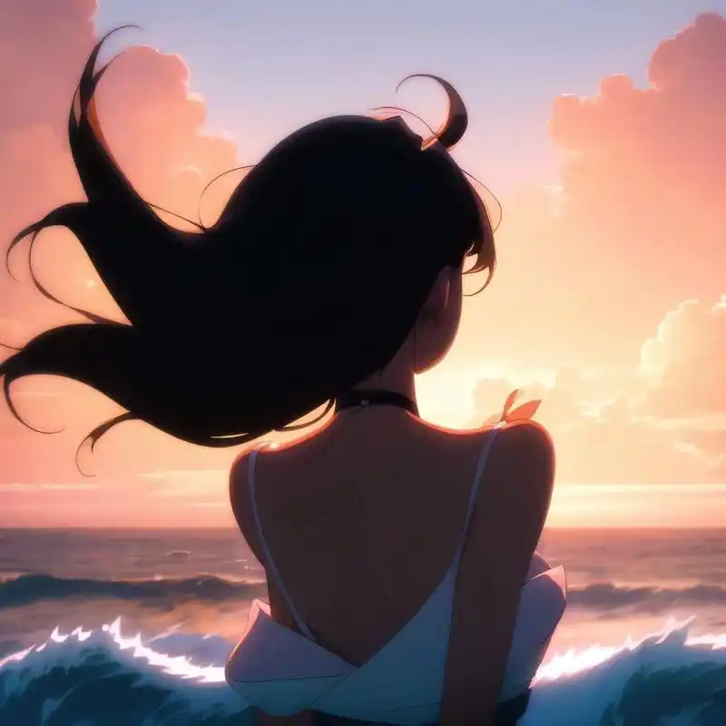 闺蜜头像背影杀手海边一抹倩影 #头像分享# #海边# #头像# #海边拍照