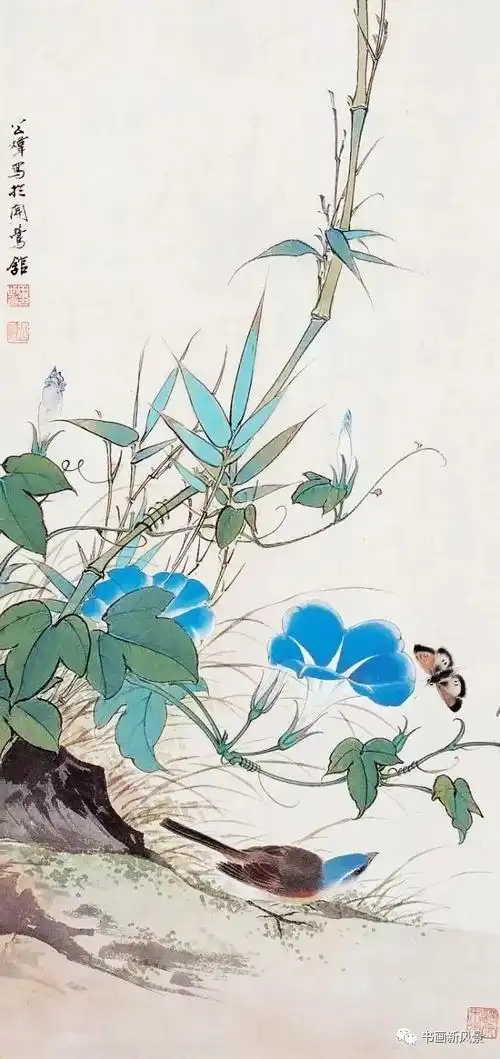 国画中的牵牛花美不胜收