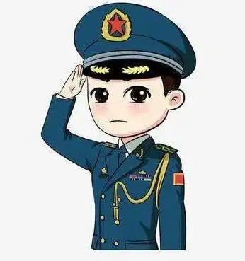 军人简笔画半身敬礼军人q版可爱-rfid信息网画q版图片怎么画卡通军人