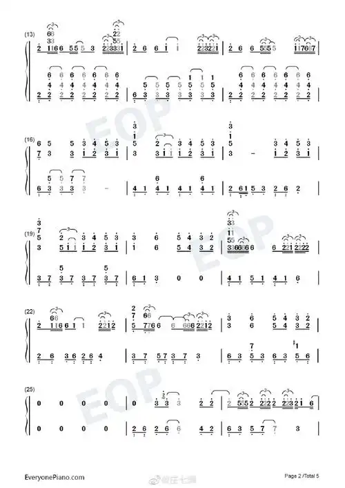 钢琴曲#蔡徐坤情人-钢琴谱五线谱&双手简谱#蔡徐坤