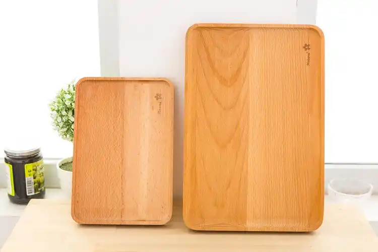 37度 大号榉木长方形托盘 实木早餐零食点心茶点盘 zakka杂货图片大全
