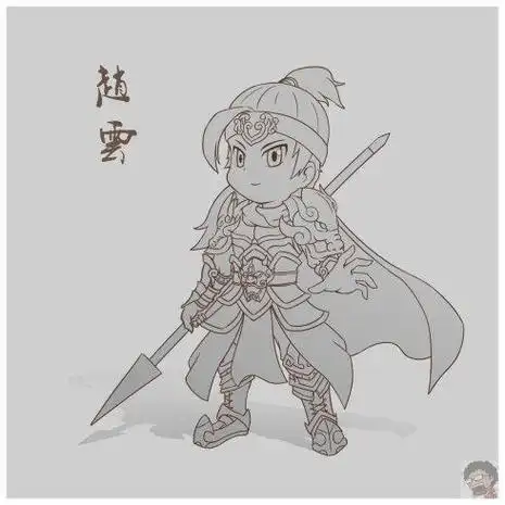 图片赵云q版人物简笔画古代赵子龙简笔画赵云简笔画古代将军简笔画