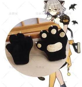 少女前线 v冲万圣节猫耳猫爪猫尾cosplay毛绒道具定做