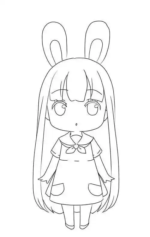 q版人物简笔画大眼睛的小萌人q版人物简笔画军训时来例假怎么办可爱的