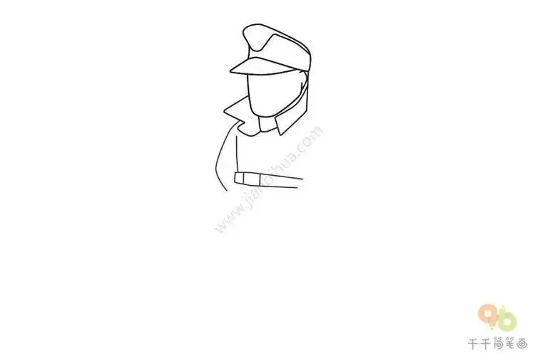 二战德军长官简笔画步骤图职业人物简笔画二战德国士兵q版简笔画二战