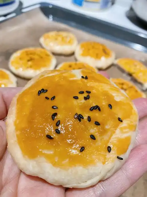 小卢卢lu做的红豆饼烤箱平底锅