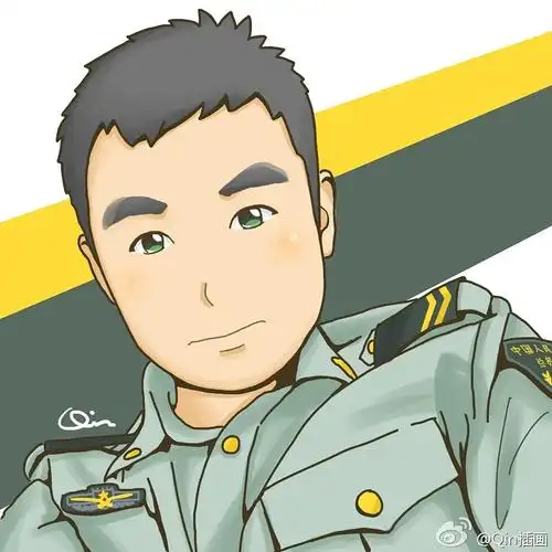 陆军,军人兵哥各种插画武警q版小头像系列插画威武消防员will the