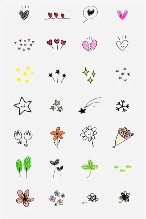 求比较漂亮,但比较简单的小装饰图案,装饰手抄报和书签.求图!